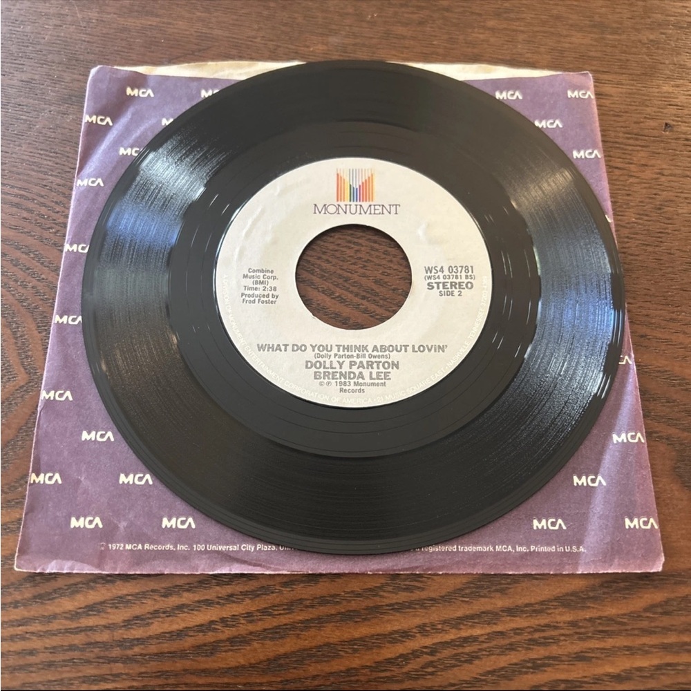 Dolly Parton/Brenda Lee- Monument Records Vinyl 45rpm 7” what do you think about